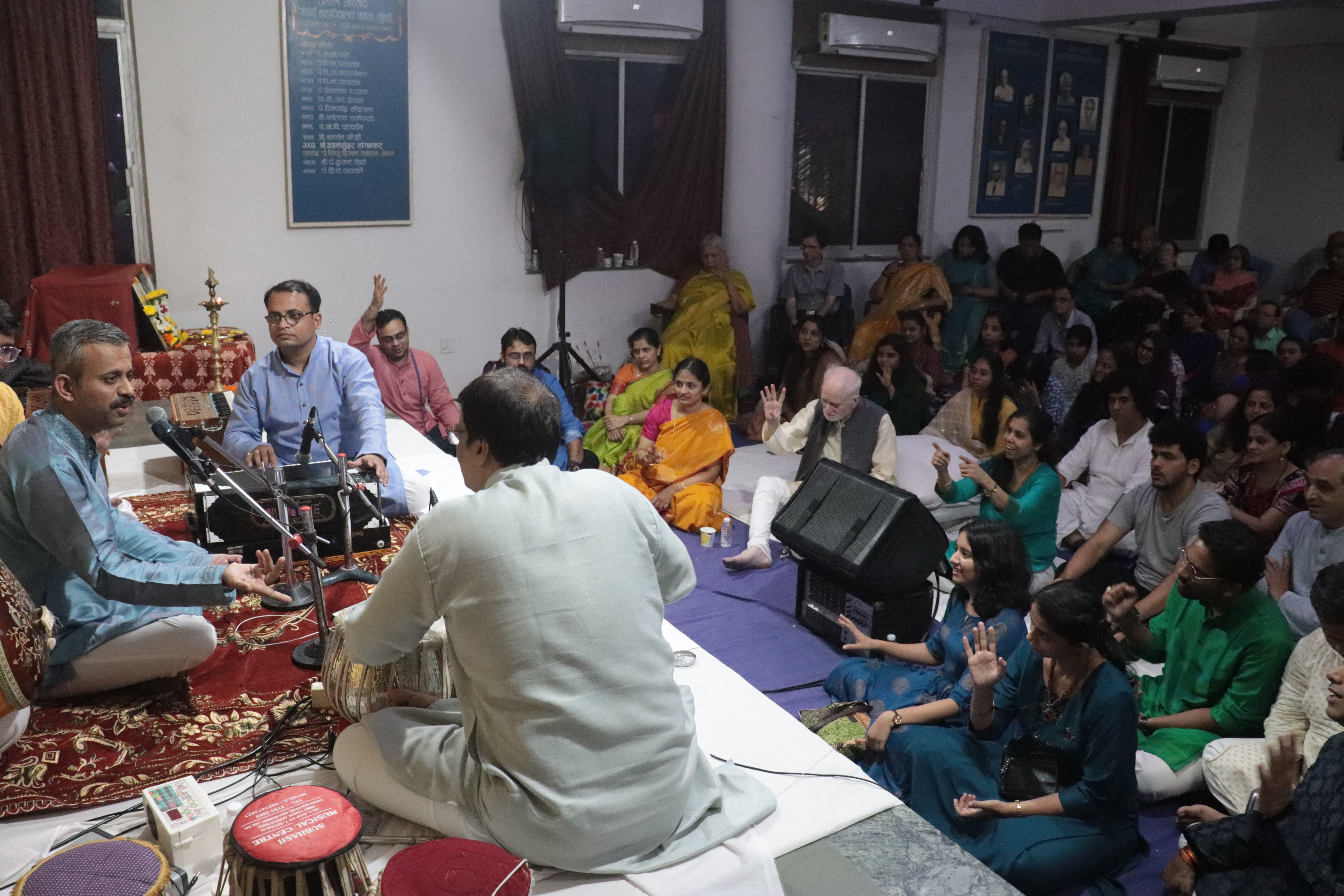 Mukul performing at Pandit Arun Kashalkar ji&#039;s Gurupujan, ABGMV Aug 21, 2022, Vashi Tabla: Shri Praveen Karkare Harmonium: Shri Pravin Kaslikar Tanpura: Shri Bhavik Mankad &amp; Shri Akshay Vardhave