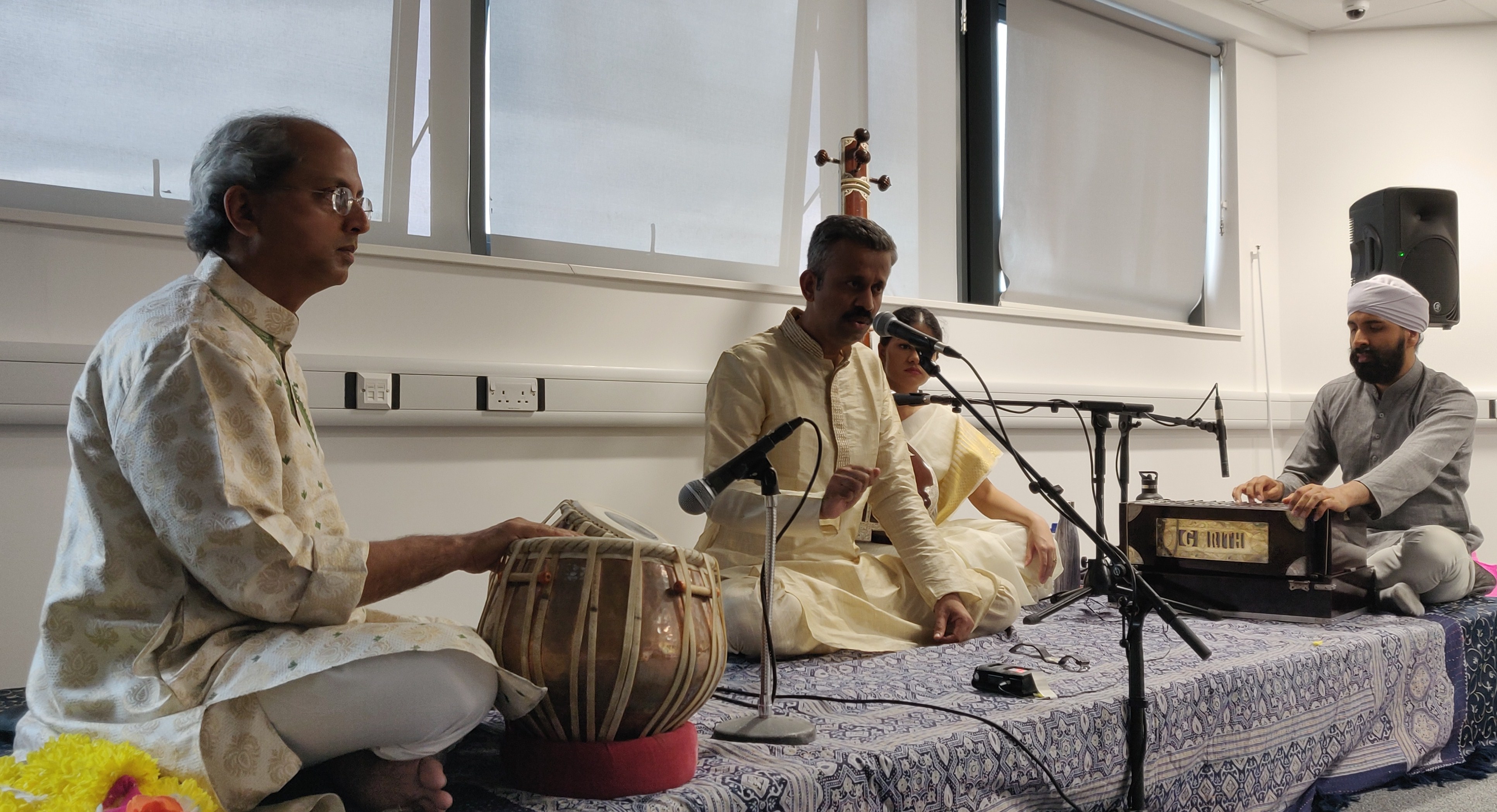 Parampara: A celebration of Masters, London(W) July 7, 2019 Tabla: Pandit Yogesh Samsi ji, Harmonium: Kaviraj Singh, Tanpura: Shahana Sokhi