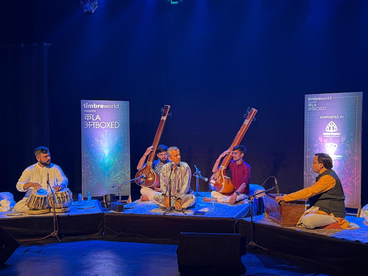 Kala Unboxed by Timbreworld Studios, Pune Nov 29, 2025 Tabla: Shri Vedang Kshirsagar, Hamornium: Dr Pravin Kaslikar, Tanpura: Shri Kunal Bhide &amp; Shri Kanhaiya Baheti